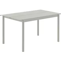 Muuto Muuto - Linear Steel Outdoor Gartentisch, 140 x 75 cm, grau
