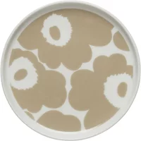 Marimekko Marimekko - Oiva Unikko Teller, Ø 13,5 cm, beige / weiß
