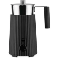 Alessi Alessi - Plissé Milchaufschäumer, 0,35 l, schwarz