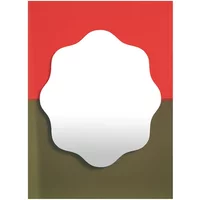 Petite Friture Petite Friture - Wander Spiegel, 40 x 55 cm, vermilion / khaki