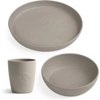 Sebra Sebra - MUMS Kindergeschirr-Set, jetty beige (3-tlg.)