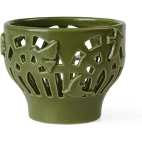 Kähler Design Kähler Design - Orangery Teelichthalter Ø 9,5 cm, green garden