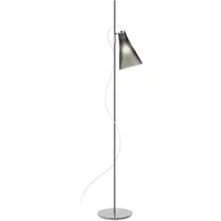 Kartell Kartell - K-Lux Stehleuchte, Diffusor rauchgrau / Gestell grau