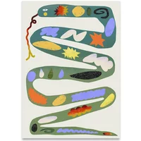 Paper Collective Paper Collective - Green Snake Poster, 30 x 40 cm