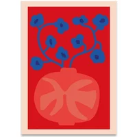Paper Collective Paper Collective - The Red Vase Poster, 30 x 40 cm