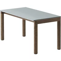 Muuto Muuto - Couple Couchtisch, 84 x 40 cm, 1 Plain, Eiche dunkel geölt / pale blue