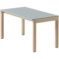 Muuto Muuto - Couple Couchtisch, 84 x 40 cm, 1 Plain, Eiche / pale blue