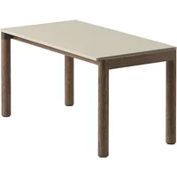 Muuto Muuto - Couple Couchtisch, 84 x 40 cm, 1 Plain, Eiche dunkel geölt / sand