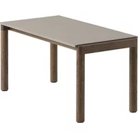 Muuto Muuto - Couple Couchtisch, 84 x 40 cm, 1 Plain, Eiche dunkel geölt / taupe
