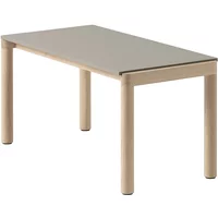 Muuto Muuto - Couple Couchtisch, 84 x 40 cm, 1 Plain, Eiche / taupe