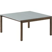 Muuto Muuto - Couple Couchtisch, 84 x 80 cm, 2 Plain, Eiche dunkel geölt / pale blue