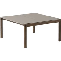 Muuto Muuto - Couple Couchtisch, 84 x 80 cm, 2 Plain, Eiche dunkel geölt / taupe