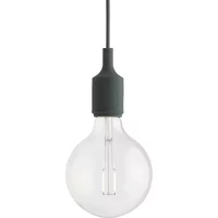 Muuto Muuto - Socket E27 LED-Pendelleuchte, dunkelgrün