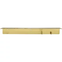 Meraki Meraki - Regal mit Flaschenhalterung und Hakenleiste, mattes Messing-Finish