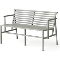 NINE NINE - 19 Outdoors Dining Gartenbank 125 x 75 cm, grau (RAL 120 70 05)