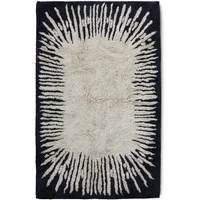 HKliving HKliving - Monochrome Badematte, 75 x 120 cm, schwarz / weiß