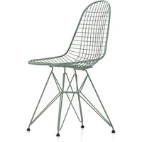Vitra Vitra - Wire Chair DKR (H 43 cm), Eames Sea Foam Green / ohne Bezug, Kunststoffgleiter (basic dark)