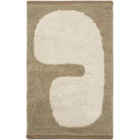 Ferm Living Ferm Living - Lay Fußmatte, 50 x 70 cm, dark taupe / off-white