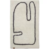 Ferm Living Ferm Living - Lay Fußmatte, 50 x 70 cm, off-white / coffee
