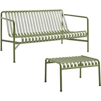 Hay HAY - Palissade Lounge Sofa + Ottoman, olive