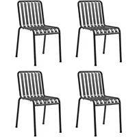 Hay HAY - Palissade Stuhl, anthrazit (4er-Set)
