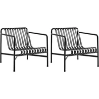 Hay HAY - Palissade Lounge Chair Low, anthrazit (2er-Set)
