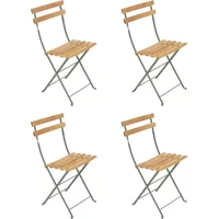 Fermob Fermob - Bistro Klappstuhl Naturel, kaktus (4er-Set)