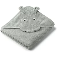 LIEWOOD LIEWOOD - Albert Babyhandtuch mit Kapuze, Hippo, dove blue