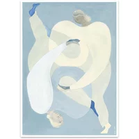The Poster Club The Poster Club - Hold You - Blue von Sofia Lind, 50 x 70 cm