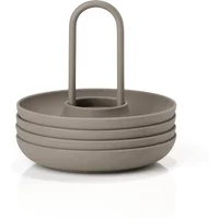 Zone Denmark Zone Denmark - Singles Eierbecher mit Halter, taupe (4er-Set)