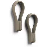 Zone Denmark Zone Denmark - Loop Magnet Handtuchhalter, taupe (2er-Set)