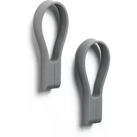 Zone Denmark Zone Denmark - Loop Magnet Handtuchhalter, grau (2er-Set)