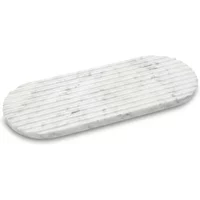 Northern Northern - Podium Servierbrett L 40 cm, Marmor mixed white