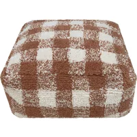 Lorena Canals Lorena Canals - Vichy Pouf, 40 x 40 cm, toffee