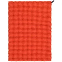 myfelt myfelt - Mats Filzkugelteppich, 70 x 100 cm, rot