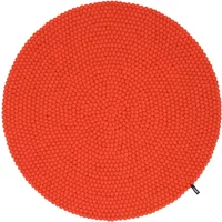 myfelt myfelt - Mats Filzkugelteppich, Ø 140 cm, rot