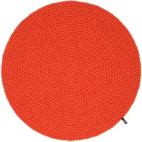 myfelt myfelt - Mats Filzkugelteppich, Ø 90 cm, rot