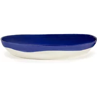Serax Serax - Feast Servierplatte, Ø 36 cm tief, dunkelblau / weiß gepunktet