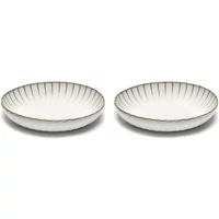 Serax Serax - Inku Teller, Ø 23 cm tief, weiß (2er-Set)