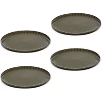Serax Serax - Inku Teller, Ø 24 cm, grün (4er-Set)