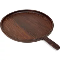 Serax Serax - Pure Servierplatte, Ø 35 cm, karbonisierte Esche / dunkelbraun