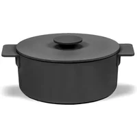 Serax Serax - Surface Gusseisentopf mit Deckel, 3 Liter, schwarz