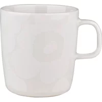 Marimekko mekko - Oiva Unikko Becher mit Henkel, 400 ml, weiß / off-white