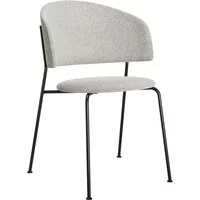 OUT Objekte unserer Tage OUT Objekte unserer Tage - Wagner Dining Chair, schwarz / Bouclé (Promise 091 mondweiß)