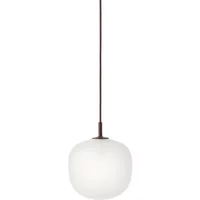 Muuto Muuto - Rime Pendelleuchte Ø 18 cm, opal / deep red