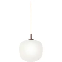 Muuto Muuto - Rime Pendelleuchte Ø 25 cm, opal / deep red