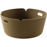Muuto Muuto - Restore Runder Aufbewahrungskorb, braun-grün
