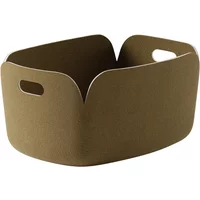 Muuto Muuto - Restore Aufbewahrungskorb 48 x 35 cm, braun-grün