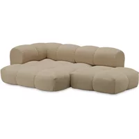 OUT Objekte unserer Tage OUT Objekte unserer Tage - Sander 06 Links 3-Sitzer Sofa, sand (Hug Me 071 by Chivasso)