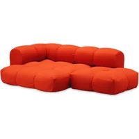 OUT Objekte unserer Tage OUT Objekte unserer Tage - Sander 06 Links 3-Sitzer Sofa, reinorange (Vidar 4 0542 by Kvadrat)